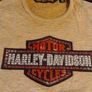 Women's Harley Davidson Studded Top size Medium